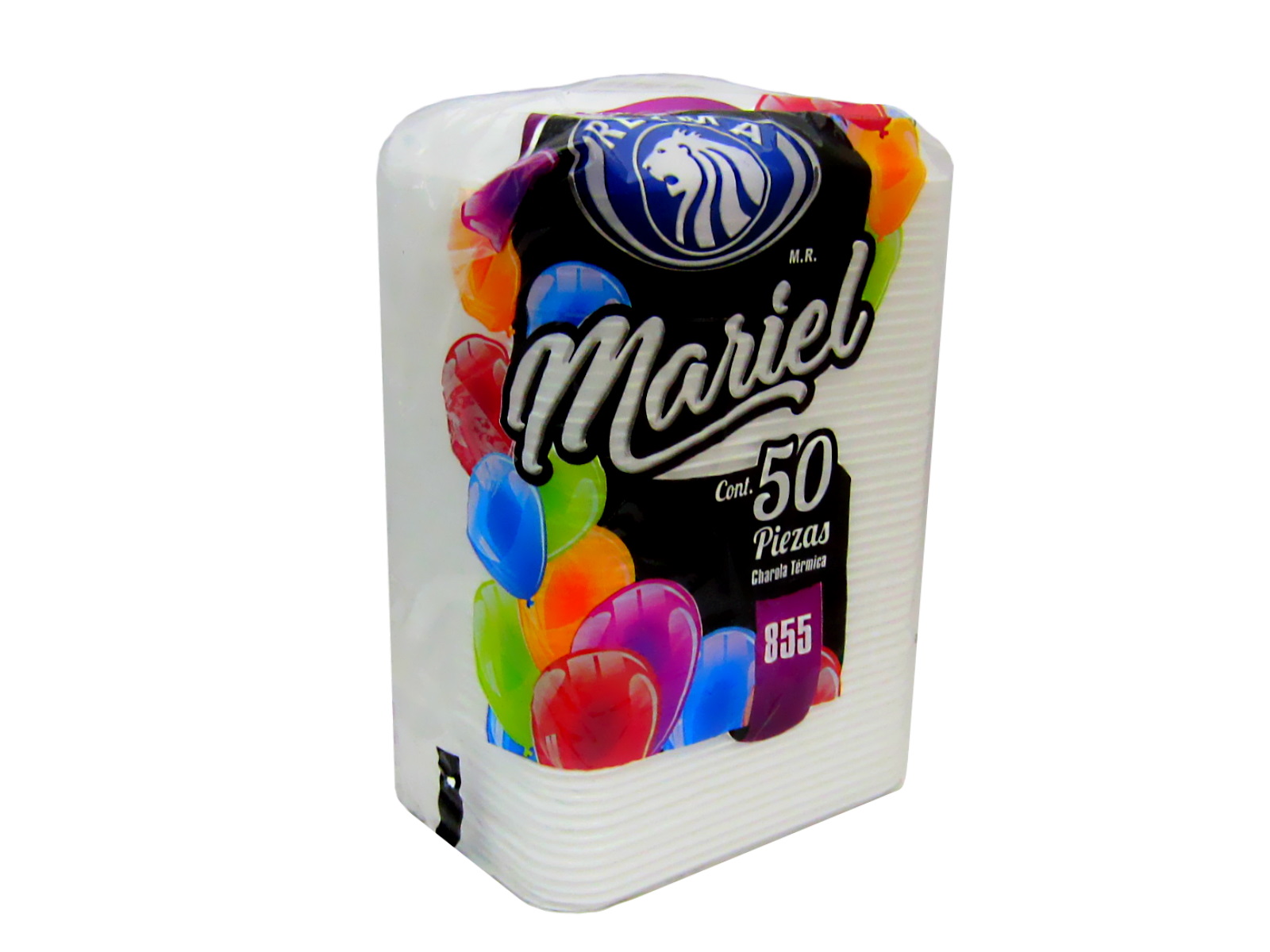 PLATO DESECHABLE BLANCO CHAROLA 855 C/50                    