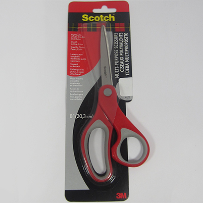 TIJERA ACERO INOXIDABLE MANGO PLASTICO 8 MULTIUSOS SCOTCH 3M