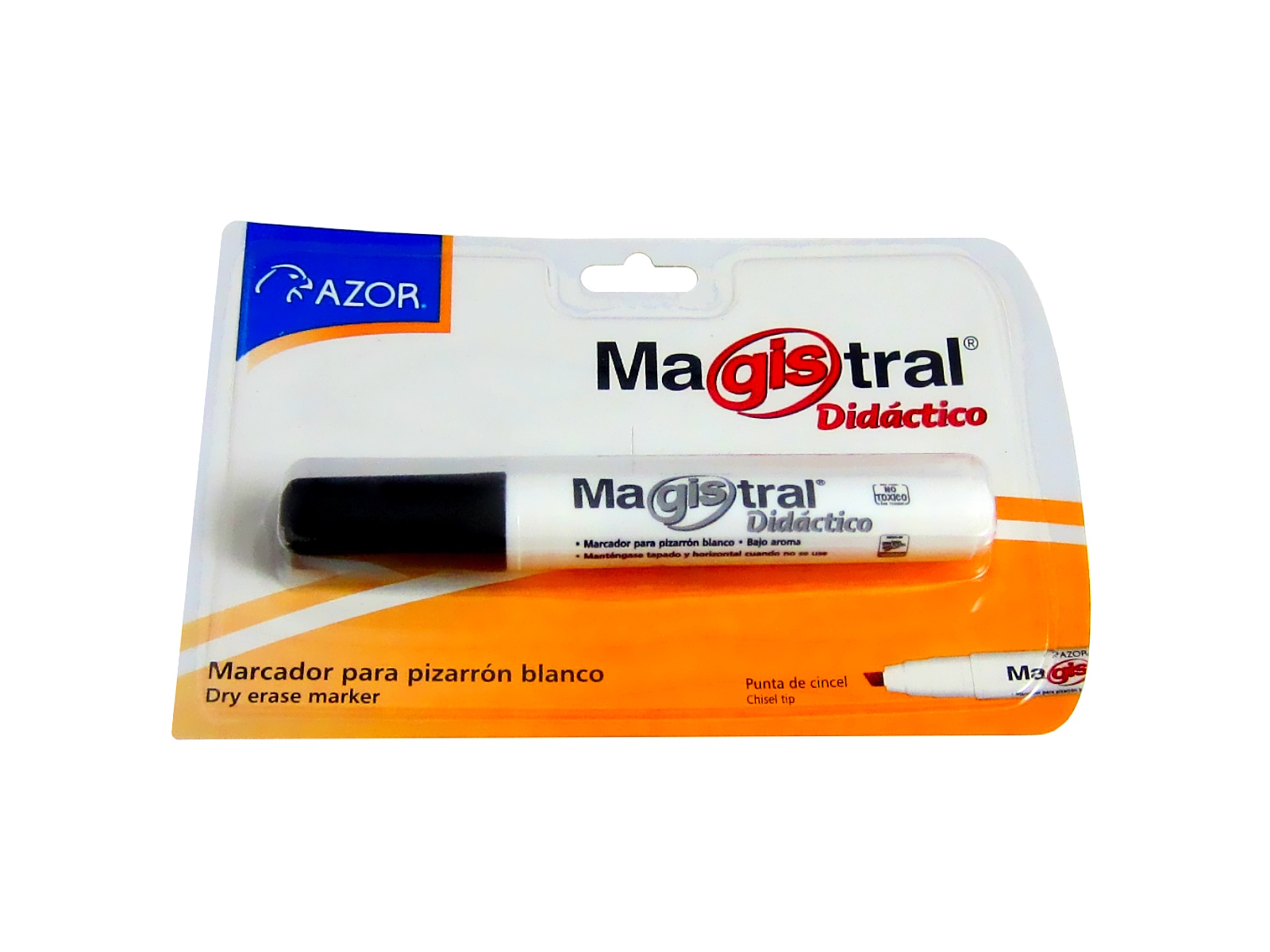 MARCADOR P/PIZ. MAGISTRAL C/1 NEGRO 8351 AZOR               