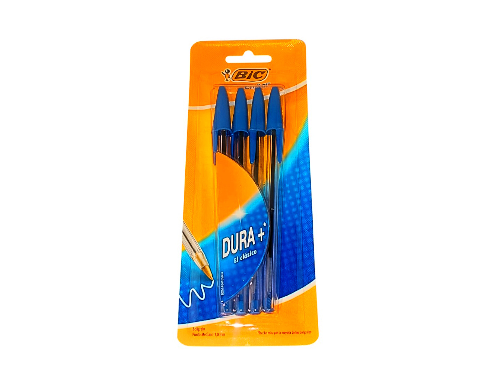BOLIGRAFO CRISTAL DURA MEDIANO AZUL PAQ. C/4 BIC            