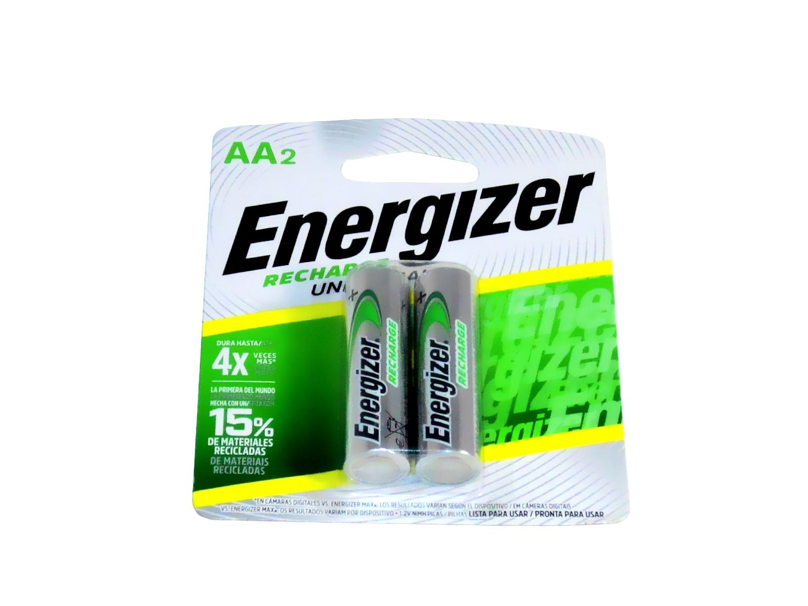 PILA ENERGIZER RECARGABLE AA  BLISTER C/2                   
