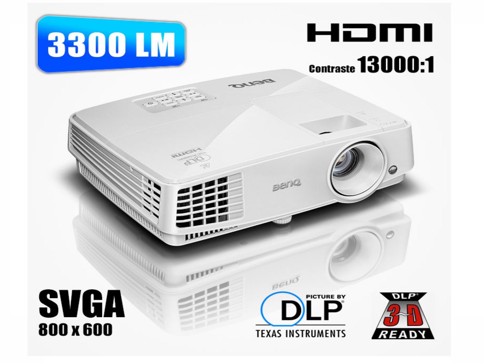 PROYECTOR BENQ MS550 3600LUMEN SVGA HDMI                    
