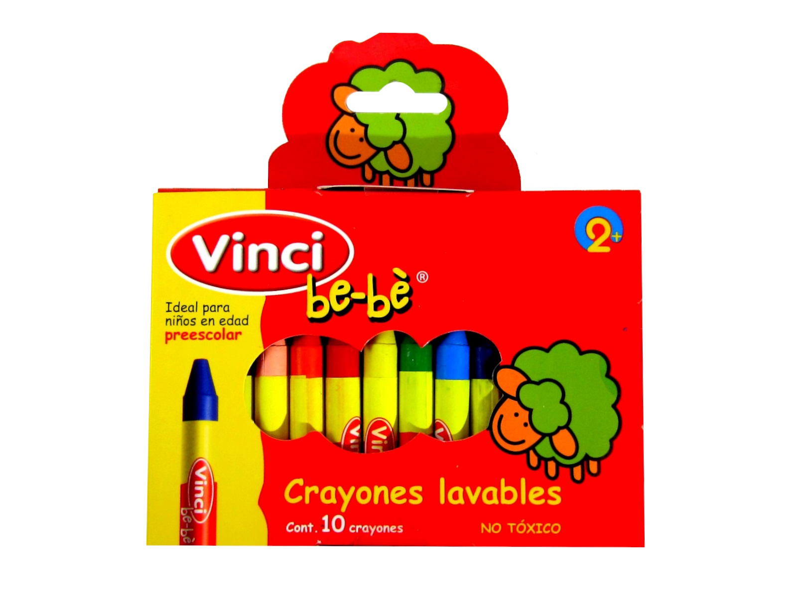 CRAYÓN LAVABLE VINCI C/10 BEBE 44879                        