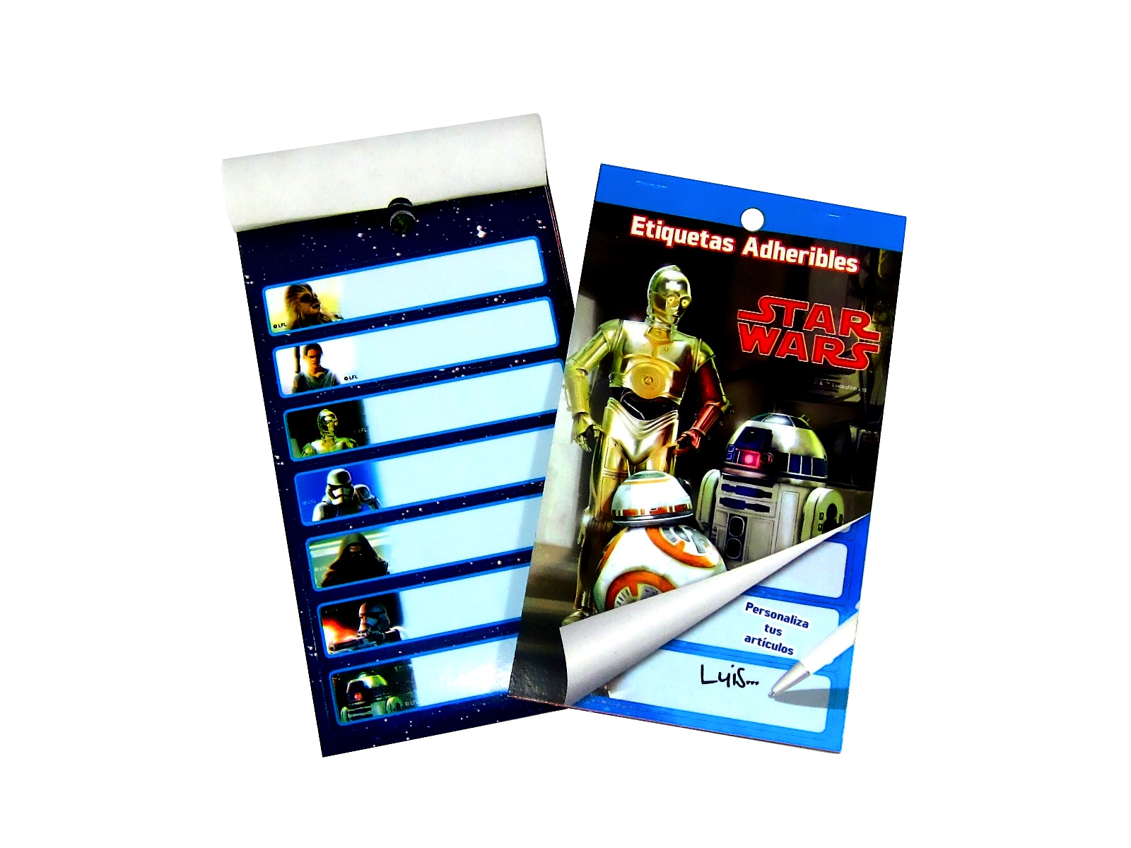 BLOCK ETIQUETA ADHERIBLE STAR WARS 7 GRANMARK               