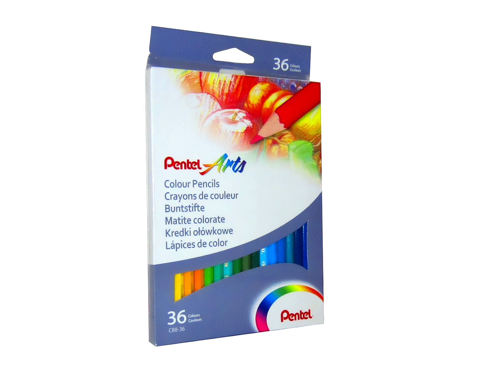 COLORES ESTUCHE C/36 CB8-36 PENTEL                          