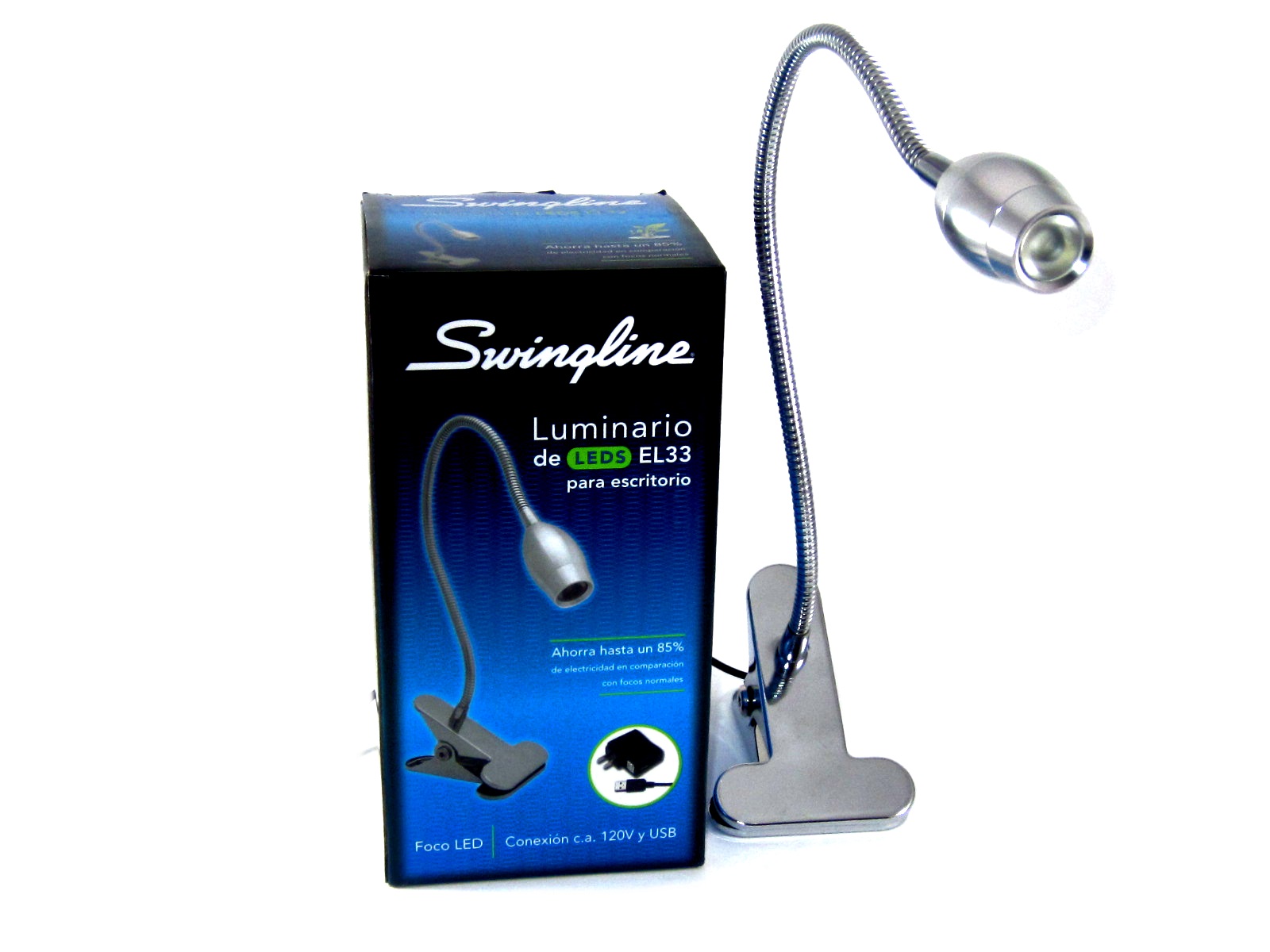 LAMPARA ESCRITORIO LED CLIP SWINGLINE P3995 ACCO            