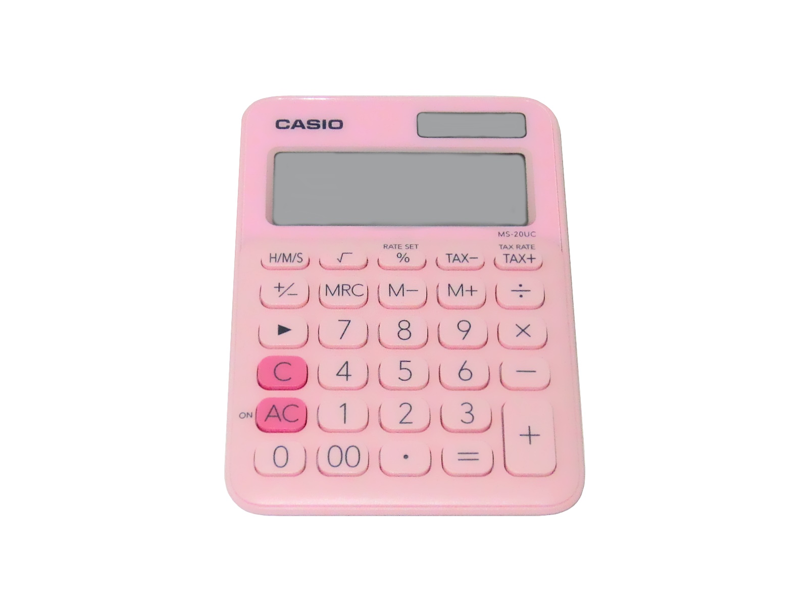 CALCULADORA CASIO MS-20UC-PK-W 12 DIG PK ROSA               