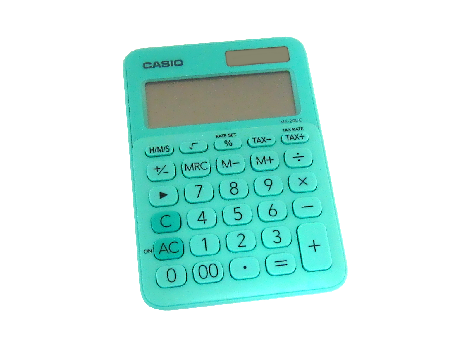 CALCULADORA CASIO MS-20UC-GN-W 12 DIG GN VERDE              