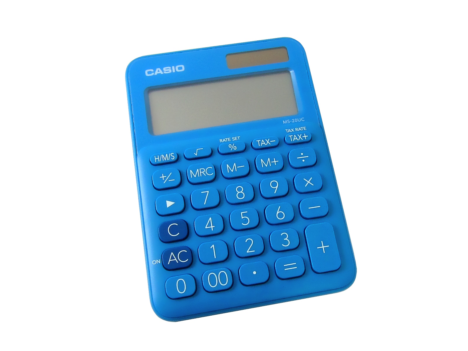 CALCULADORA CASIO MS-20UC-BU-W 12 DIG BU AZUL               