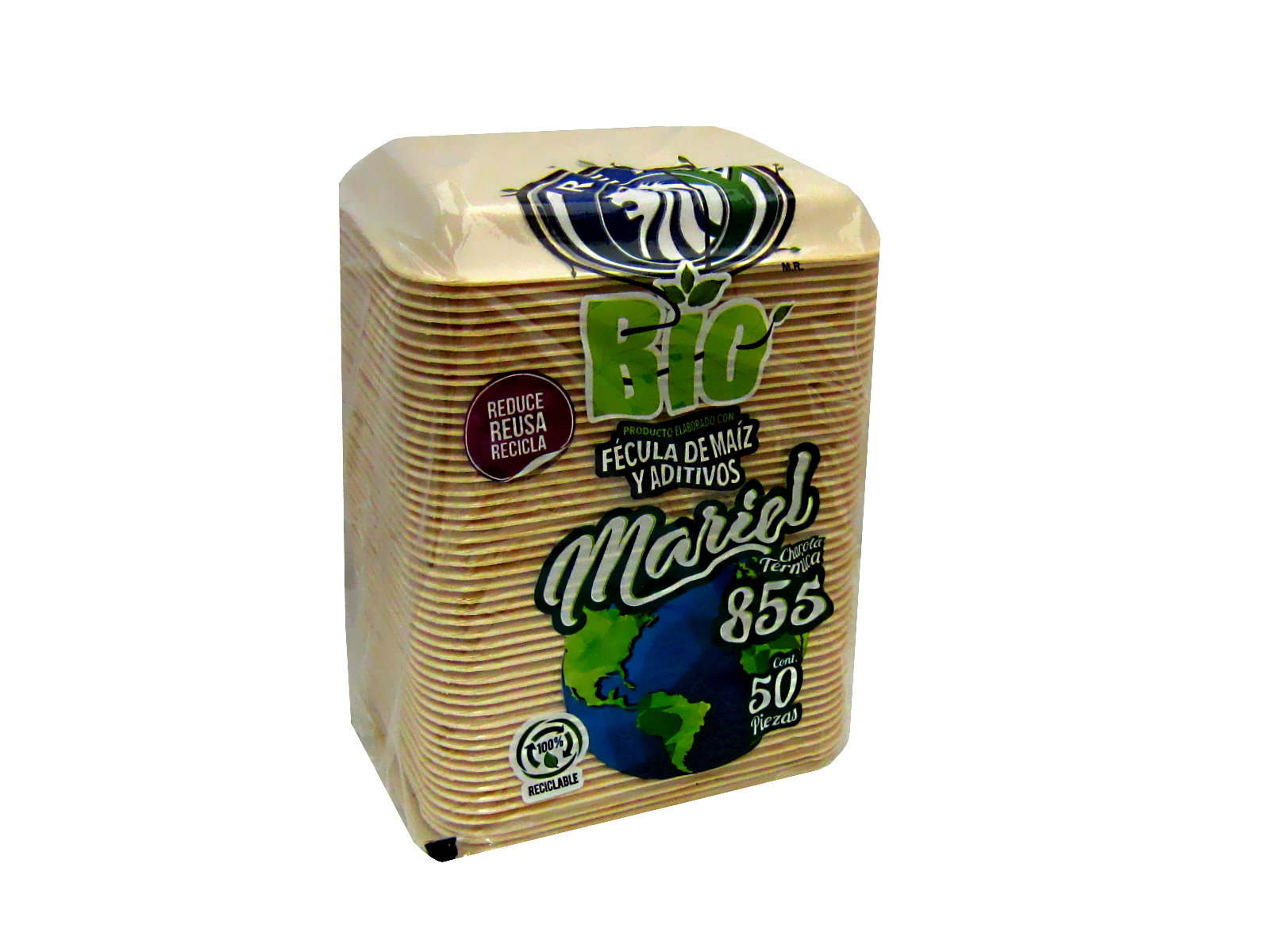CHAROLA TERMICA 855 GRANDE BIODEGRADABLE C/50               