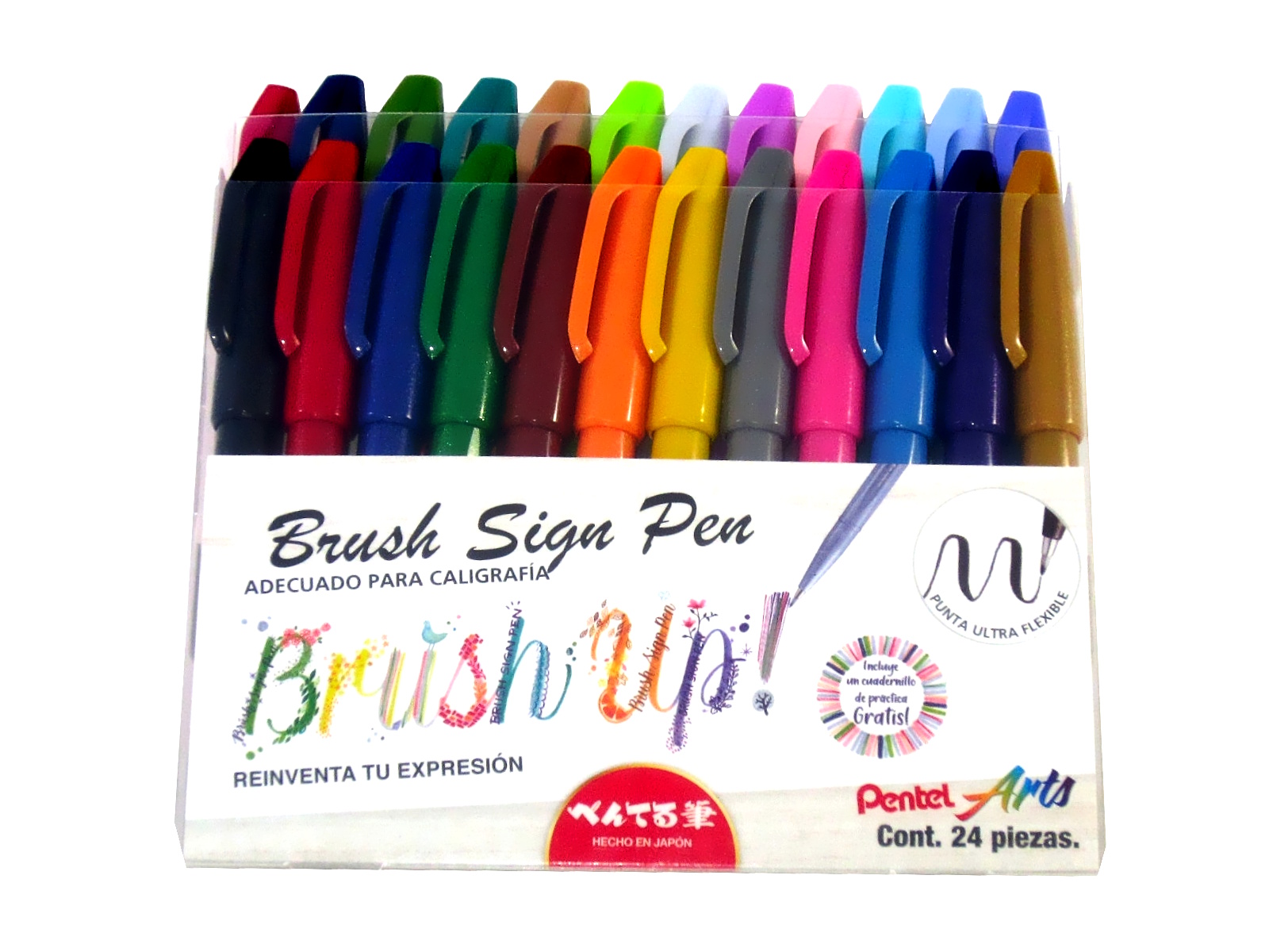 PLUMIN BRUSH UP SIGN PEN C/24 SES15C-M-24EST  PENTEL        
