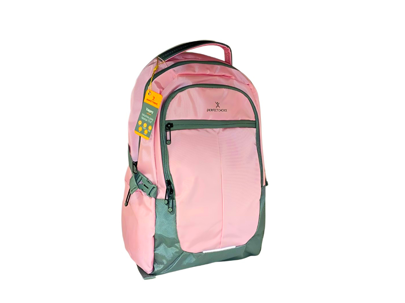 MOCHILA 15.6 LAP ROSA-GRIS PERFECT CHOICE PC-083870         