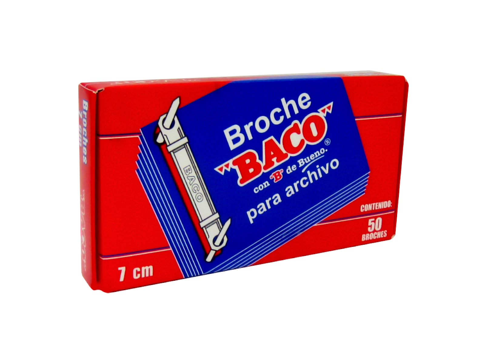 CAJA DE BROCHES 7 CMS B072 P/ARCHIVO BACO                   