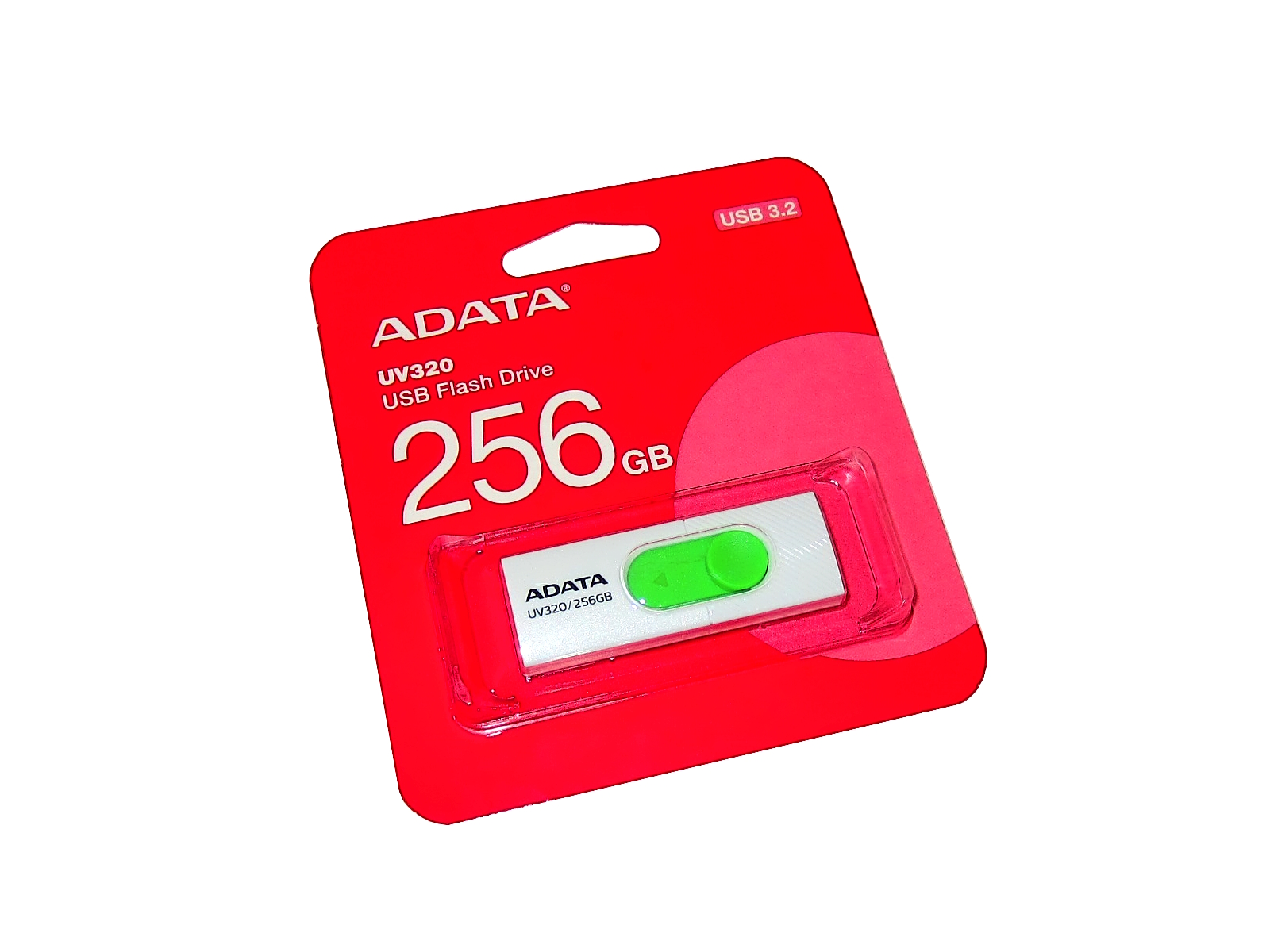 MEMORIA USB ADATA UV320, 256GB, USB 3.1, LECTURA MÁX        