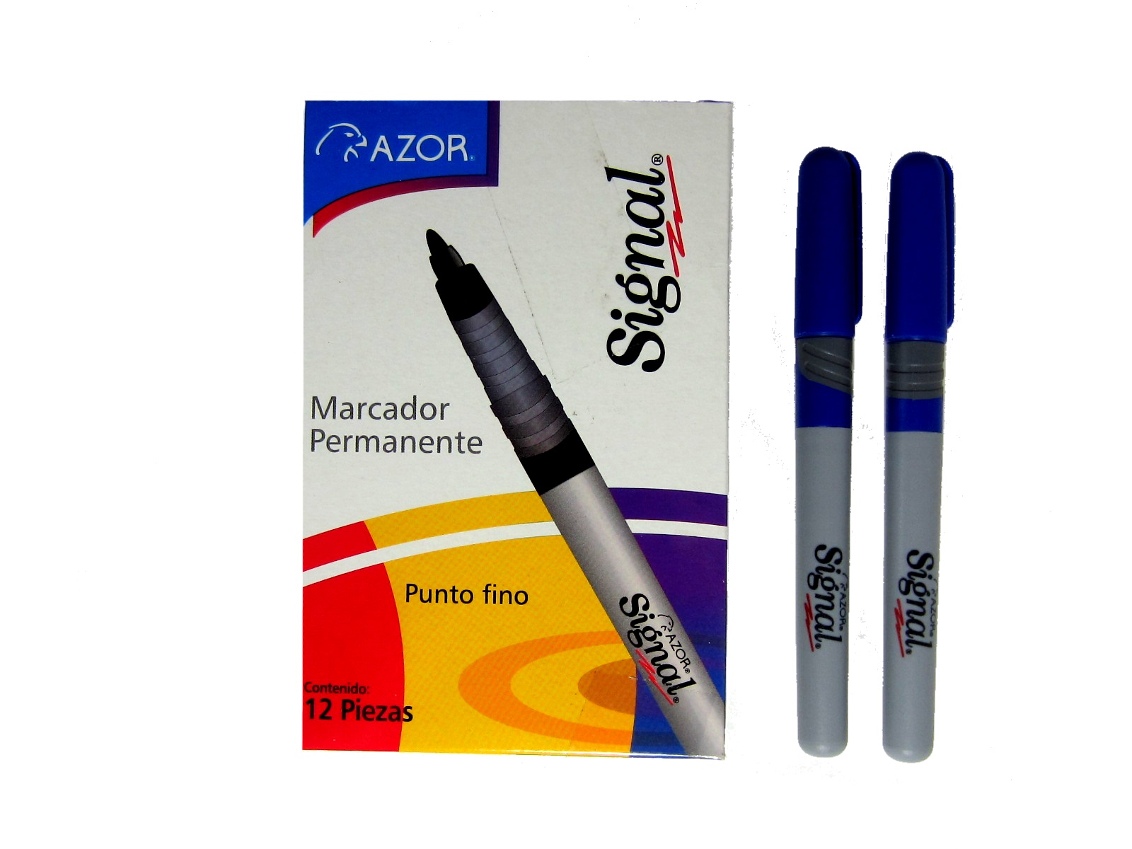 MARCADOR SIGNAL AZUL AZOR 30003 PUNTO FINO..                