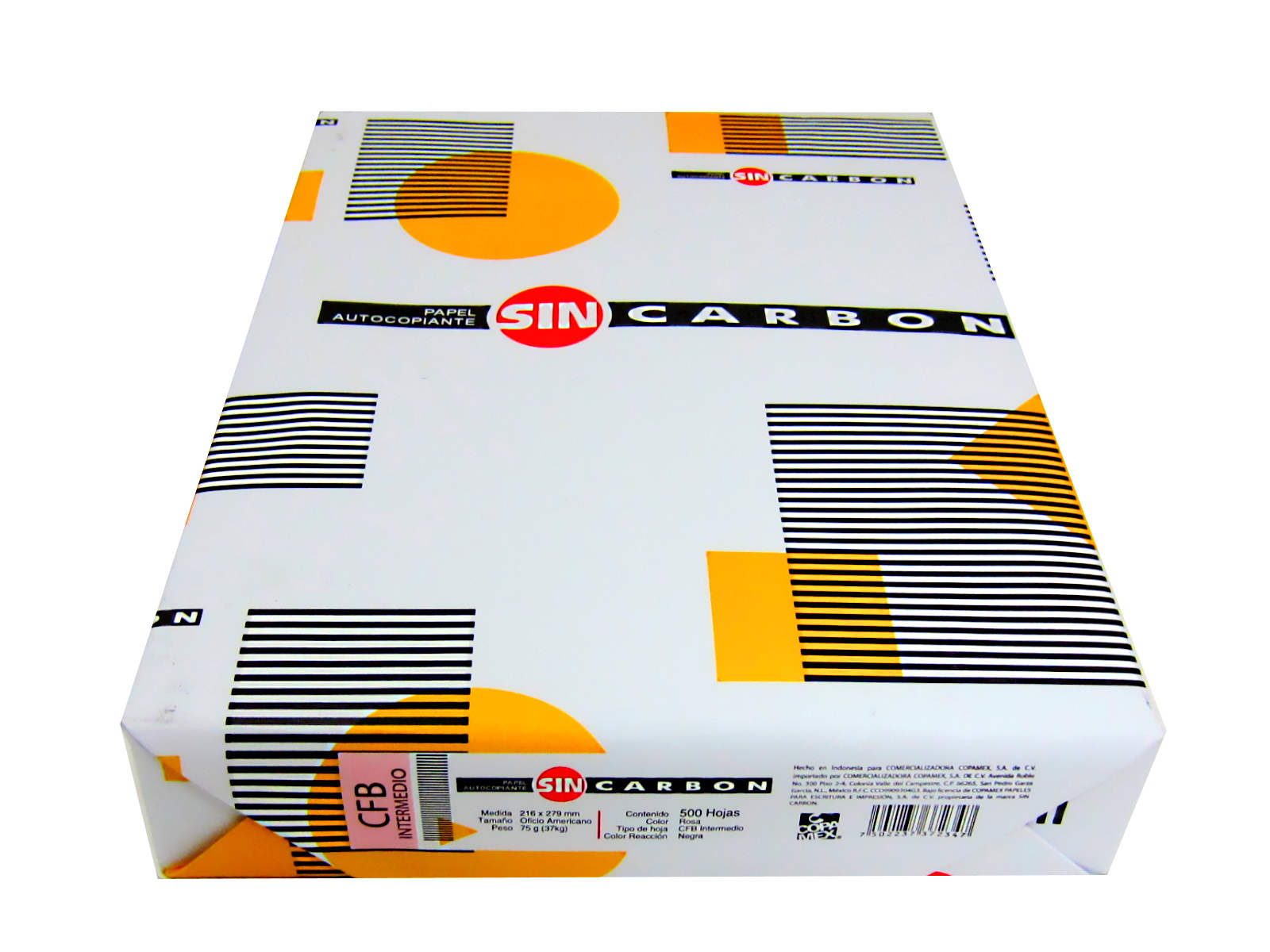 PAPEL AUTOCOPIA CFB 75 GRS. ROSA T/OF. PAQ C/500            