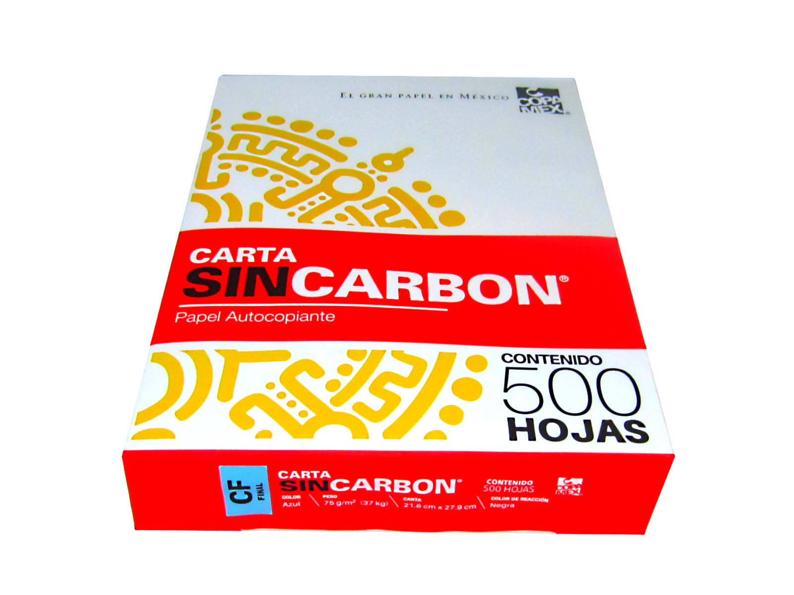 PAPEL AUTOCOPIA CF 75 GRS. AZUL T/CTA. PAQ C/500            