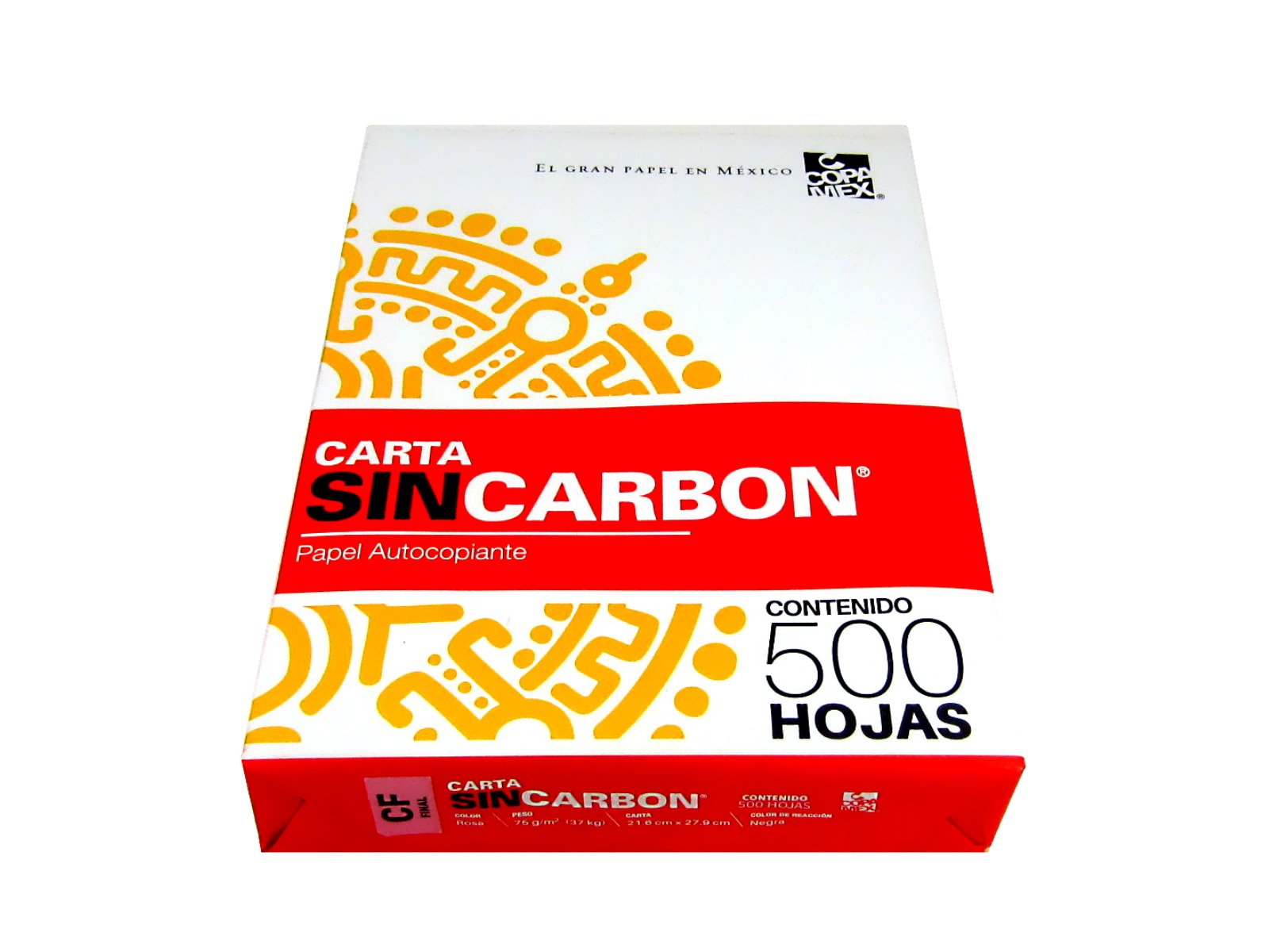 PAPEL AUTOCOPIA CF 75 GRS. ROSA T/CTA. PAQ C/500            