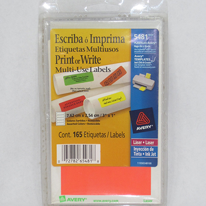 ETIQUETA REM MULTI FLSCTE MULTIUSOS 2.54X7.62CMS 5481 AVERY 