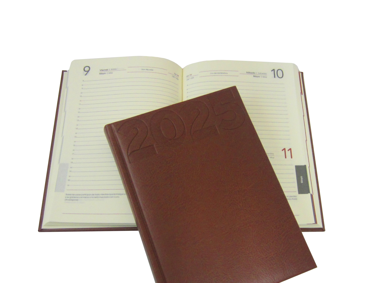 AGENDA MEMO CLASICA CORINALDO CUERO 15X21 A-11 2025 AVANTE  