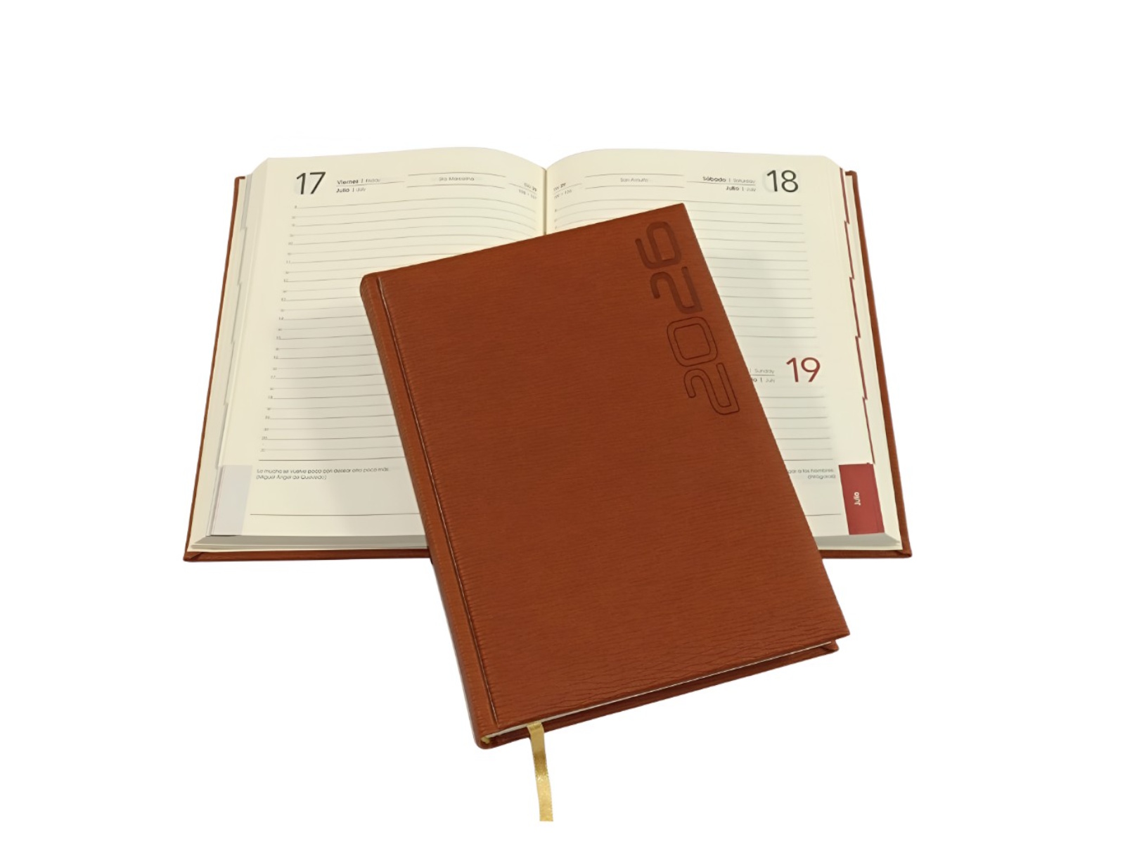 AGENDA MEMO CLASICA CORINALDO CUERO 15X21 A-11 2026 AVANTE  